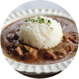 白桃ピオーネカレー