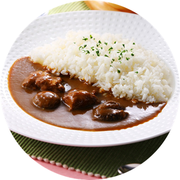 白桃ピオーネカレー